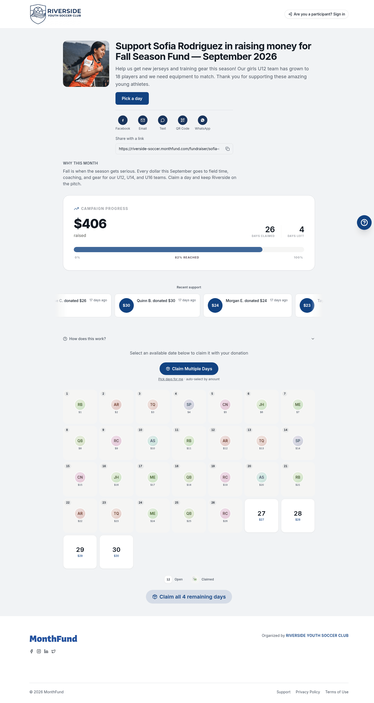 fundraiser first gift step 00 empty calendar