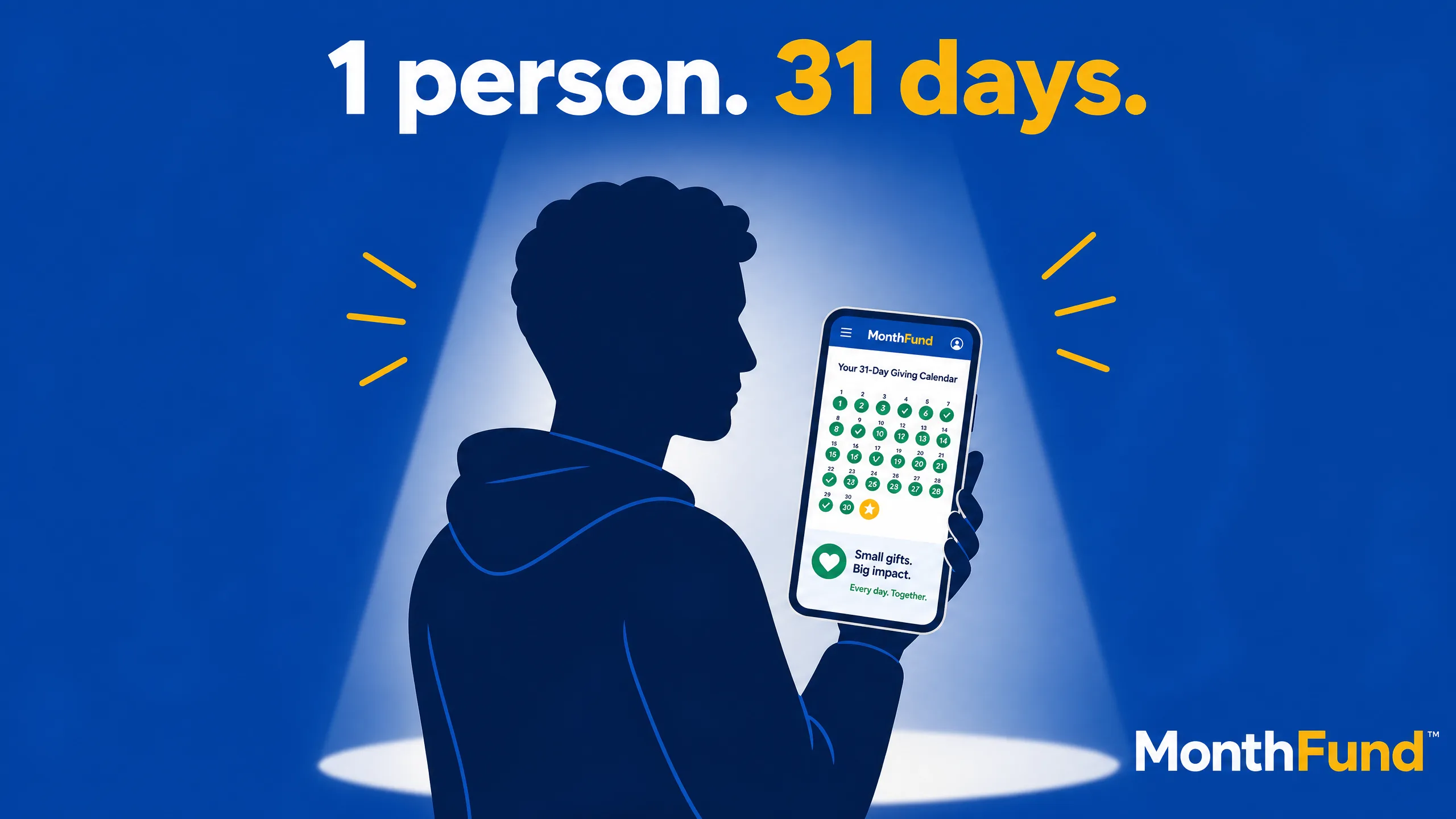 Personal calendar fundraiser: run a solo pick a date month without starting an organization