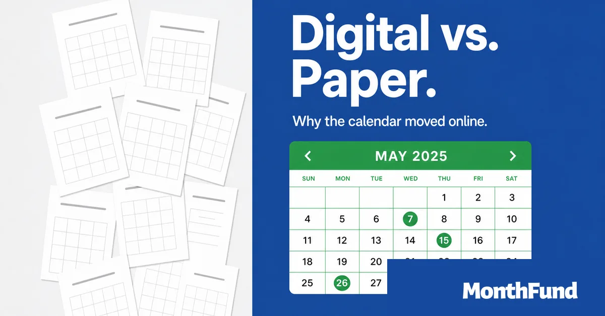 Digital vs. paper calendar fundraiser: why the grid moved online