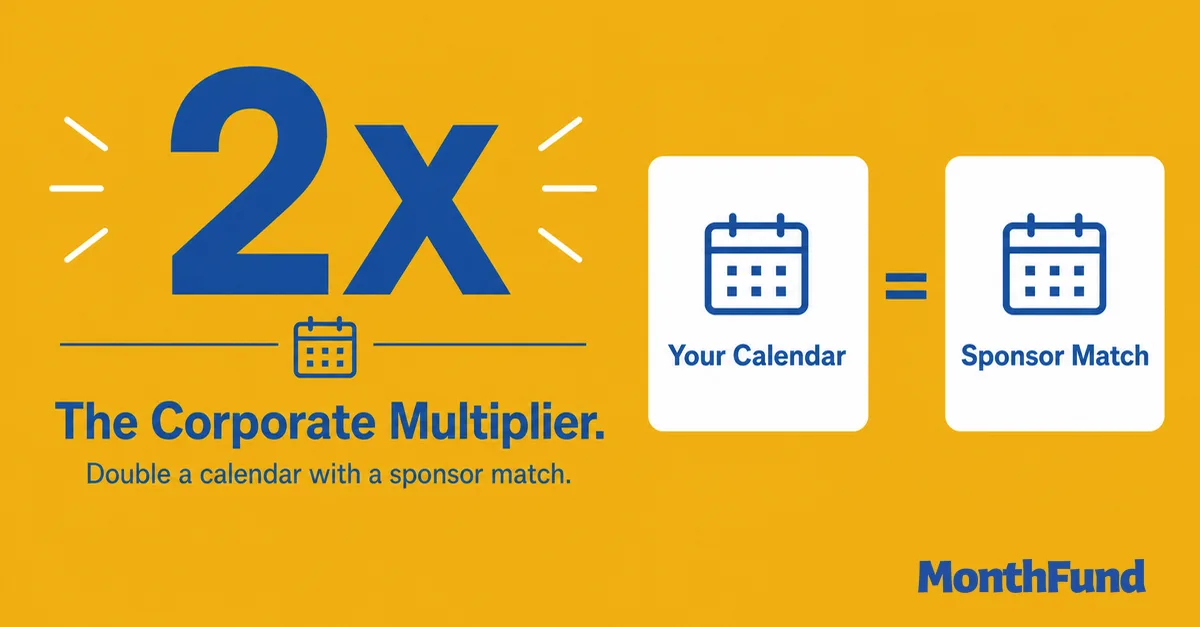 Creative corporate sponsorship ideas for calendar fundraisers